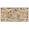 Ninola Design Botanic Retreat Painterly Tropical Flowers Sage Green Desk Mat