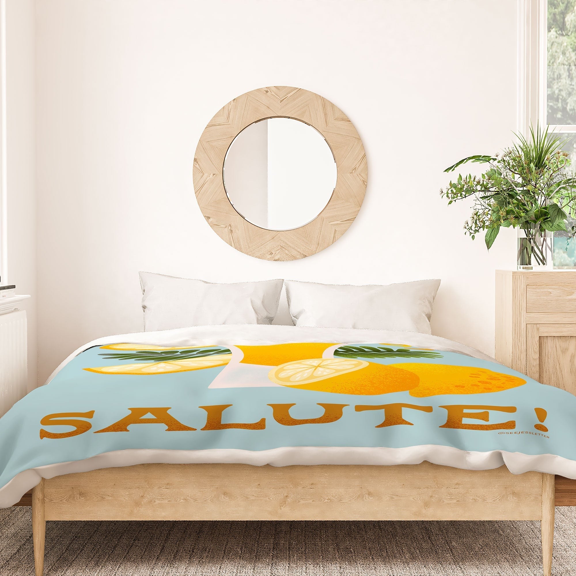 Jessica Molina Limoncello Cocktail Duvet Cover