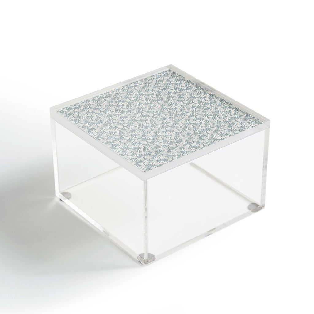 CoastL Studio Palm Forest Coastal Blue Acrylic Box