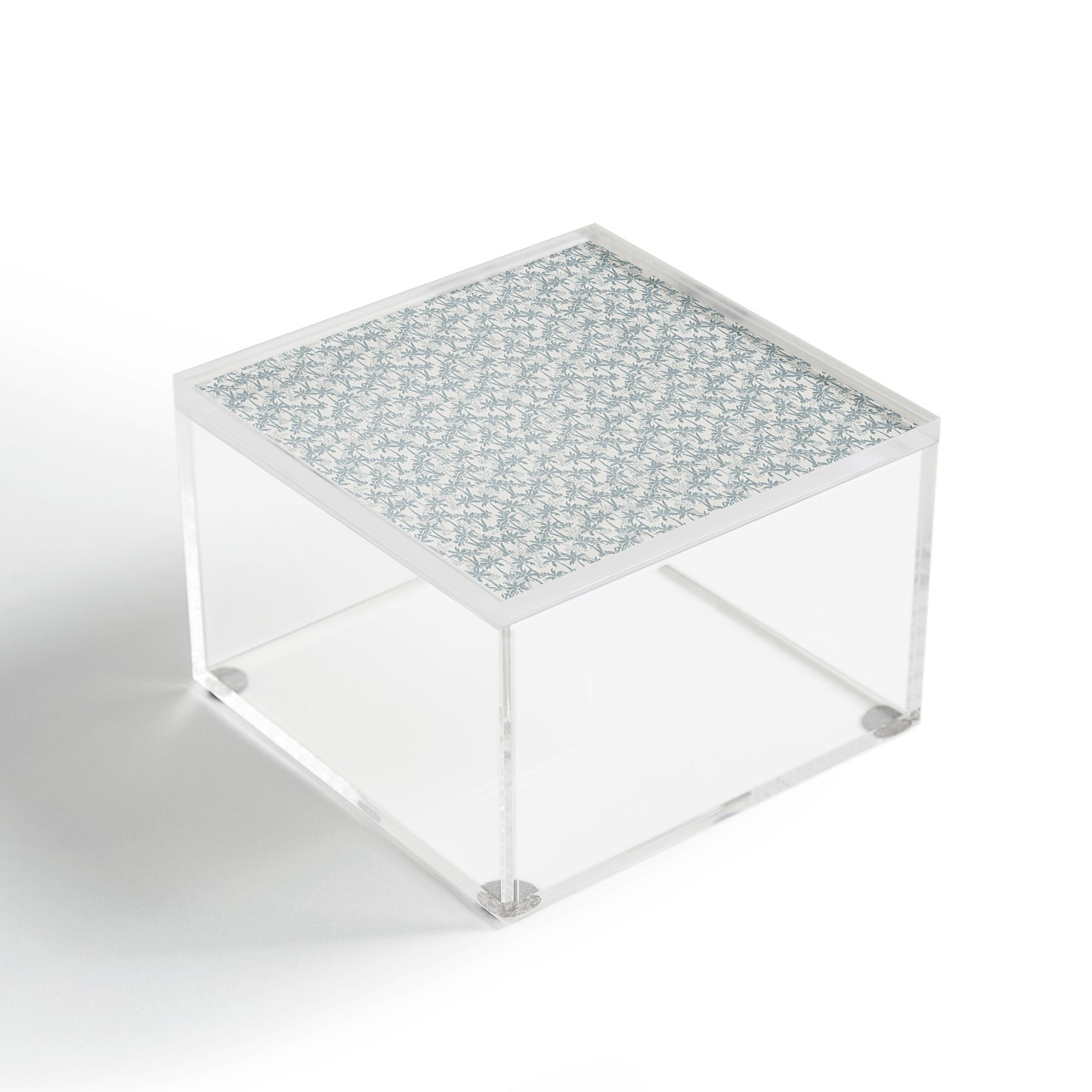 CoastL Studio Palm Forest Coastal Blue Acrylic Box
