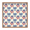 Design by Spark Nautical Christmas Bows Square Tray