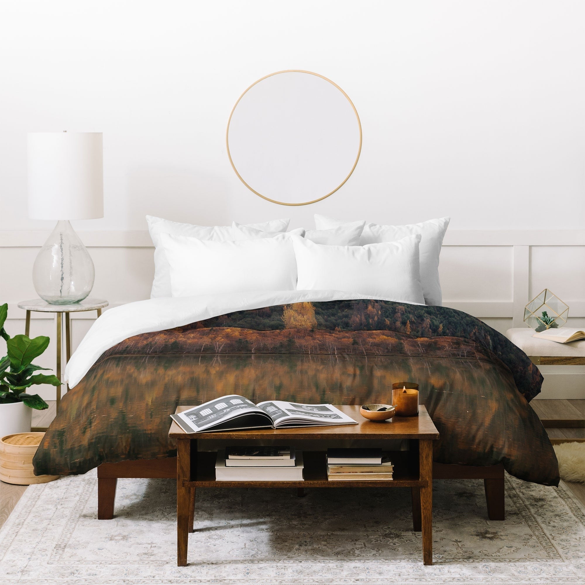 Hannah Kemp Fall Lake Duvet Cover