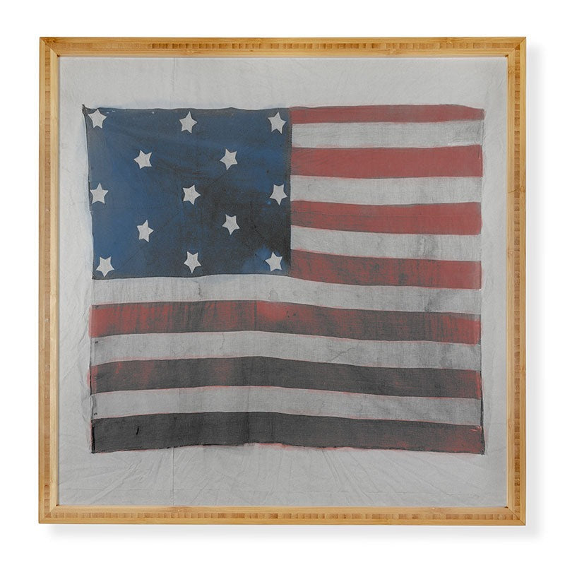 DENY Designs Flag Attributed to Elizabeth Schuyler Hamilton Framed Wall Art