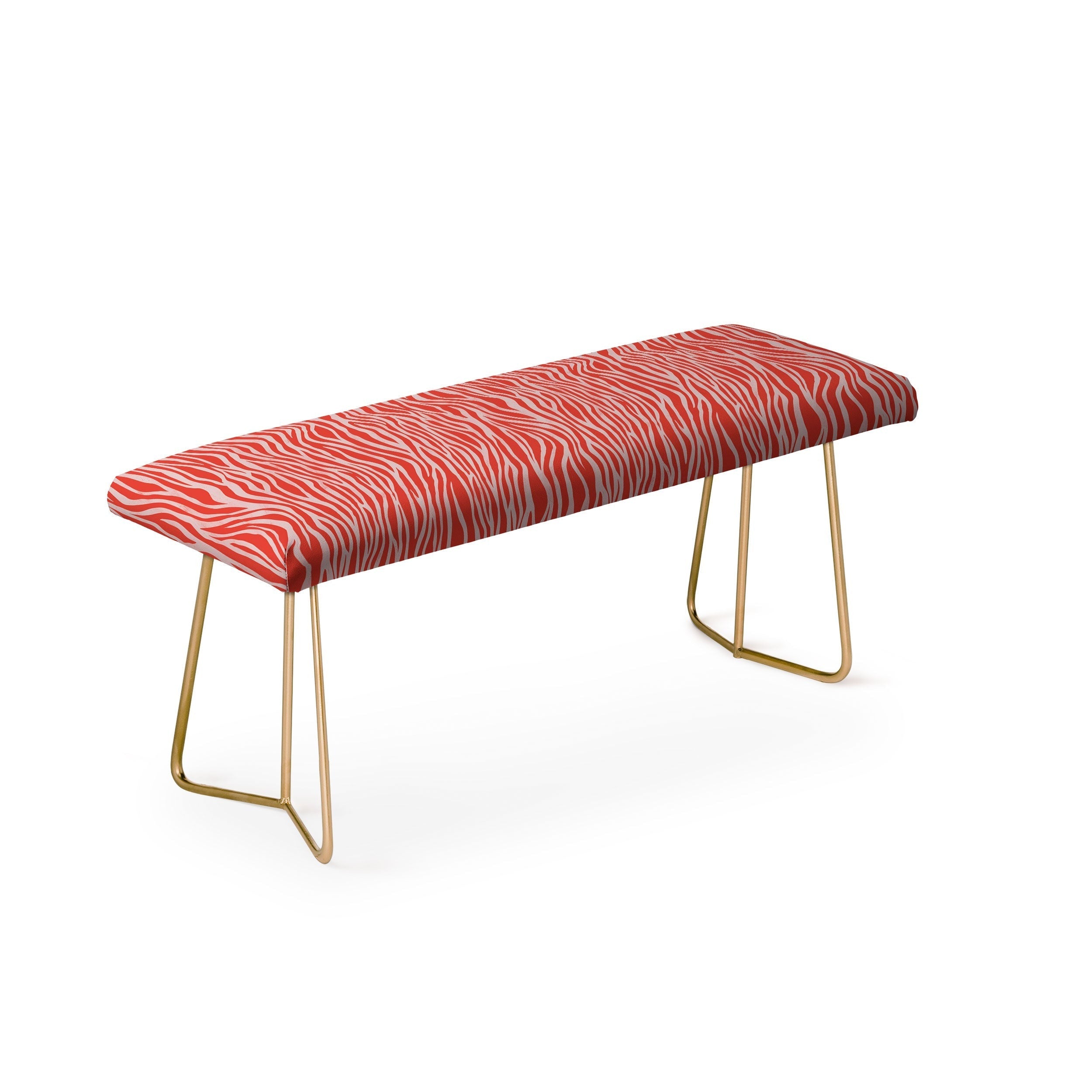 Avenie BR Red Zebra Stripe Bench