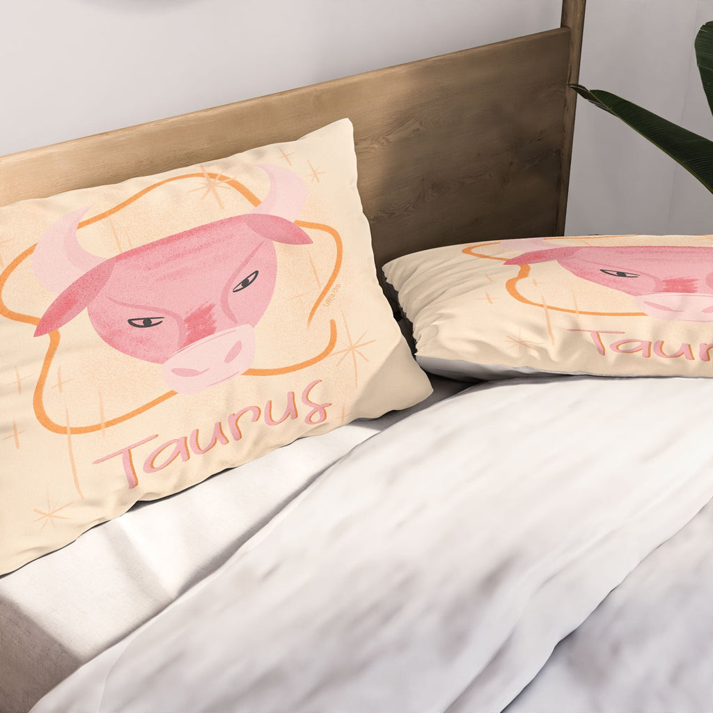 Little Om Zodiac Sign Taurus Pillow Shams