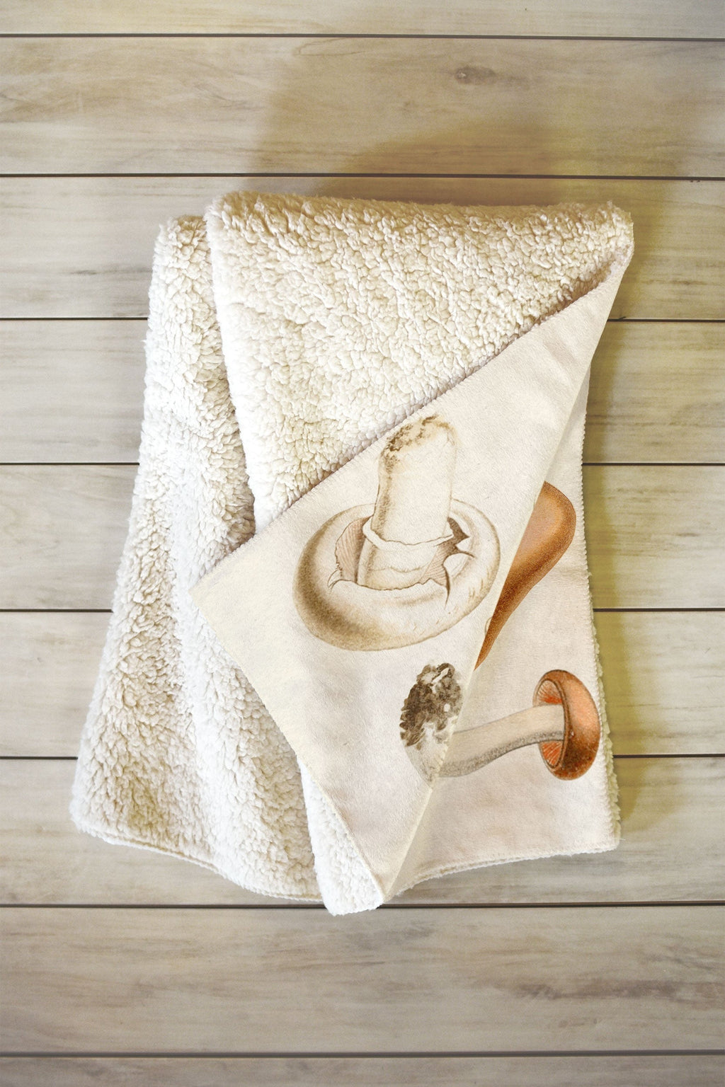 Gal Design Mushrooms Collection Fleece Throw Blanket