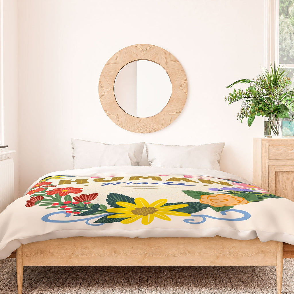 Design by Spark Love Human Made Floral Wreath Duvet Cover