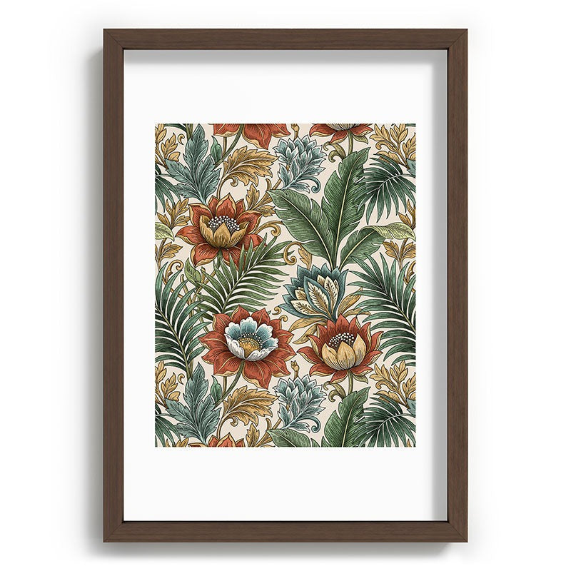 Marta Barragan Camarasa Retro Jungle Garden Recessed Framing Rectangle