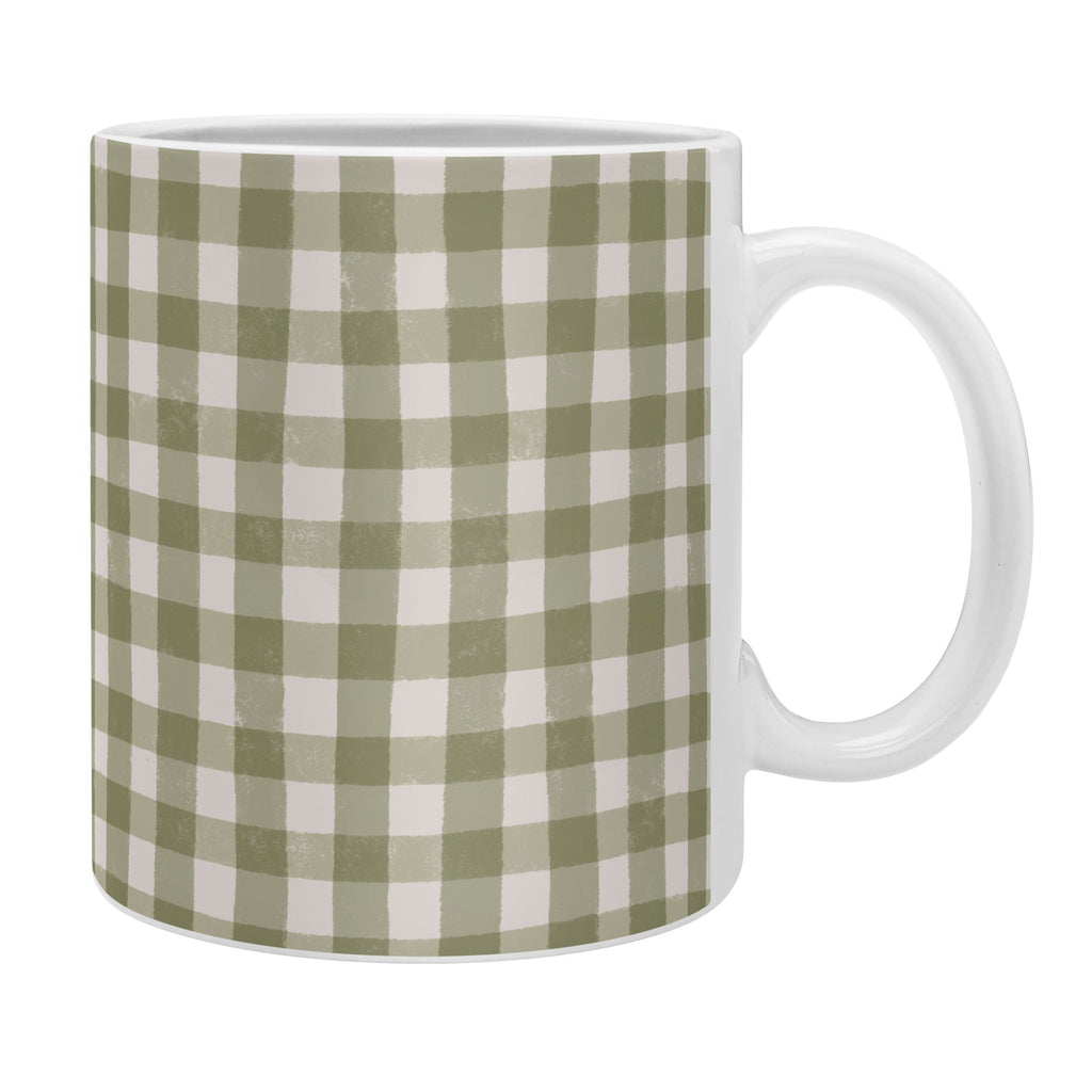 Menina Lisboa Rustic Green Plaid Coffee Mug