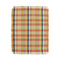 Marta Barragan Camarasa Retro Picnic Plaid Warm Tones Throw Blanket