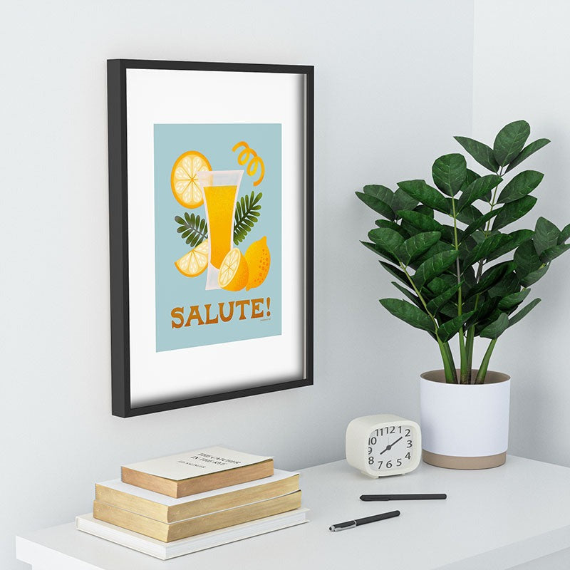 Jessica Molina Limoncello Cocktail Recessed Framing Rectangle