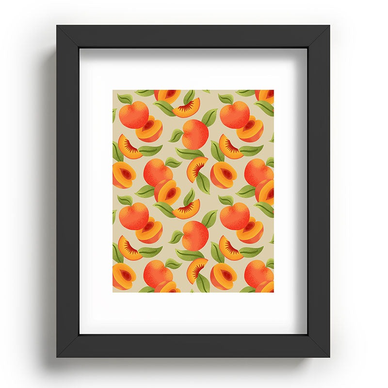 Jessica Molina Peach Pattern Recessed Framing Rectangle