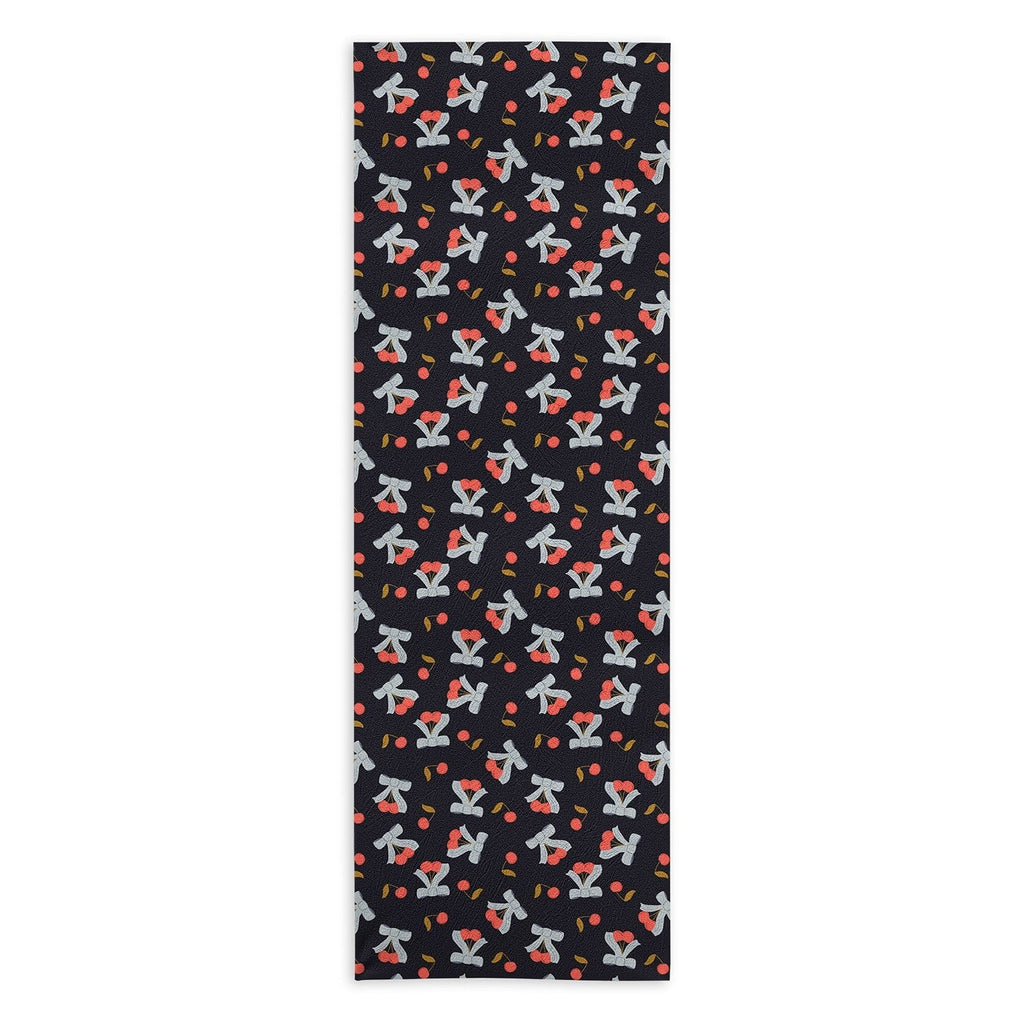 Jennifer Labre Cherries and Bows Yoga Towel