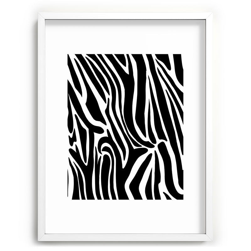 Jennifer Labre Wild Zebra Recessed Framing Rectangle
