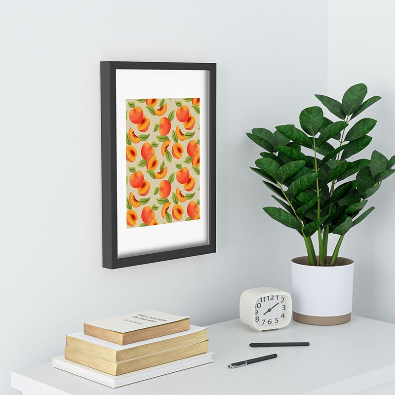 Jessica Molina Peach Pattern Recessed Framing Rectangle