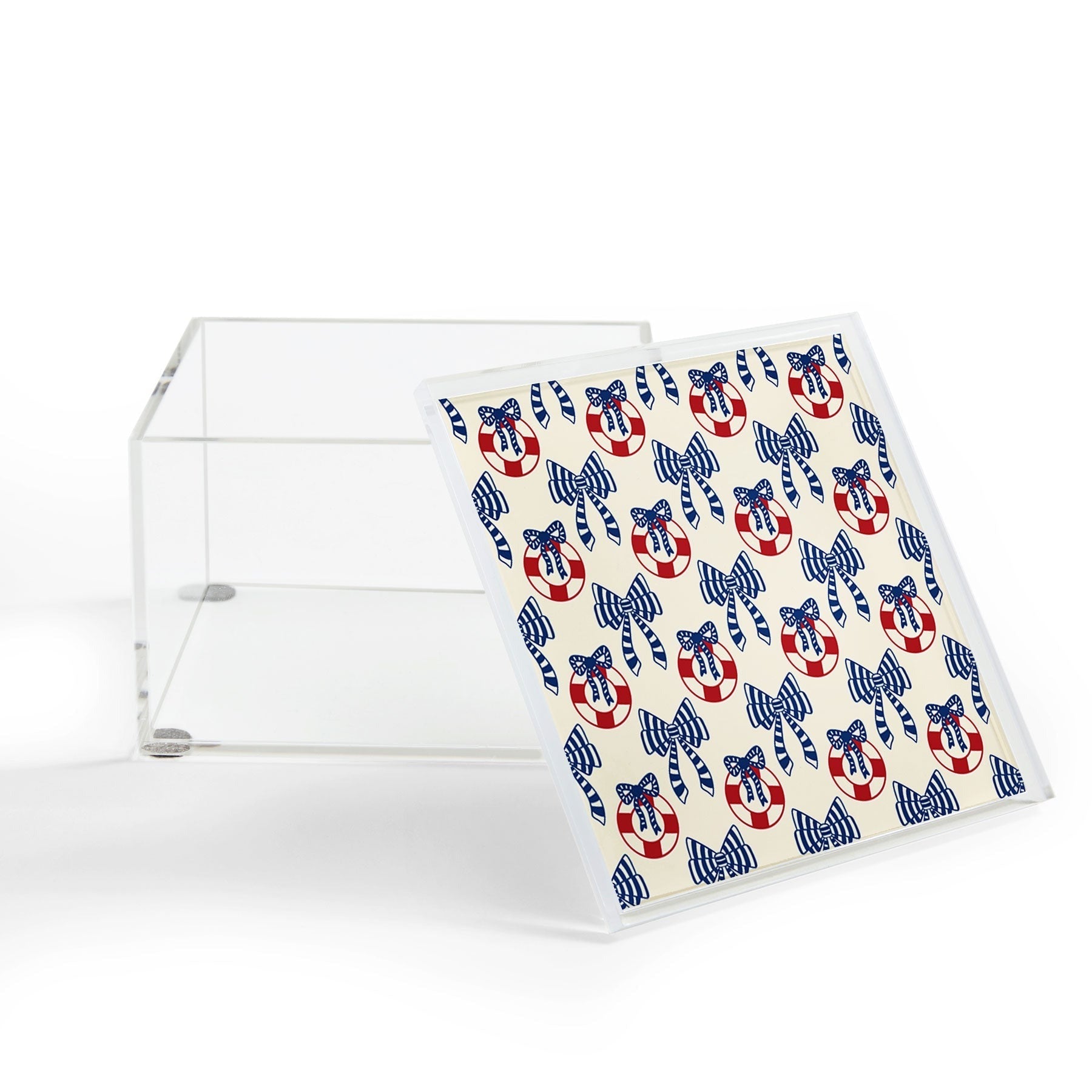 Design by Spark Nautical Christmas Bows Acrylic Box