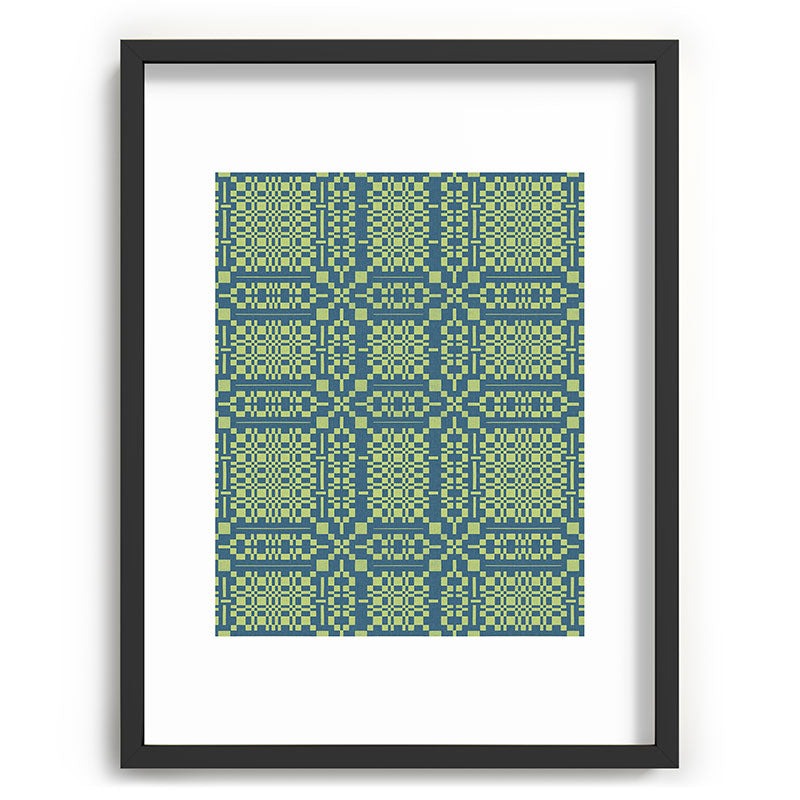 Marta Barragan Camarasa Nostalgic Grid Design Recessed Framing Rectangle