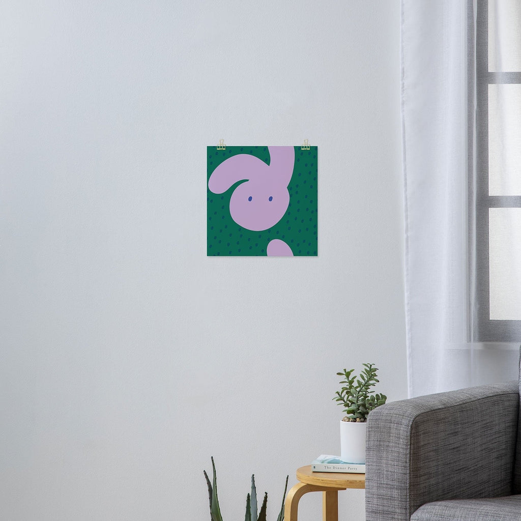 Camilla Foss Pebbles and Rabbit Art Print