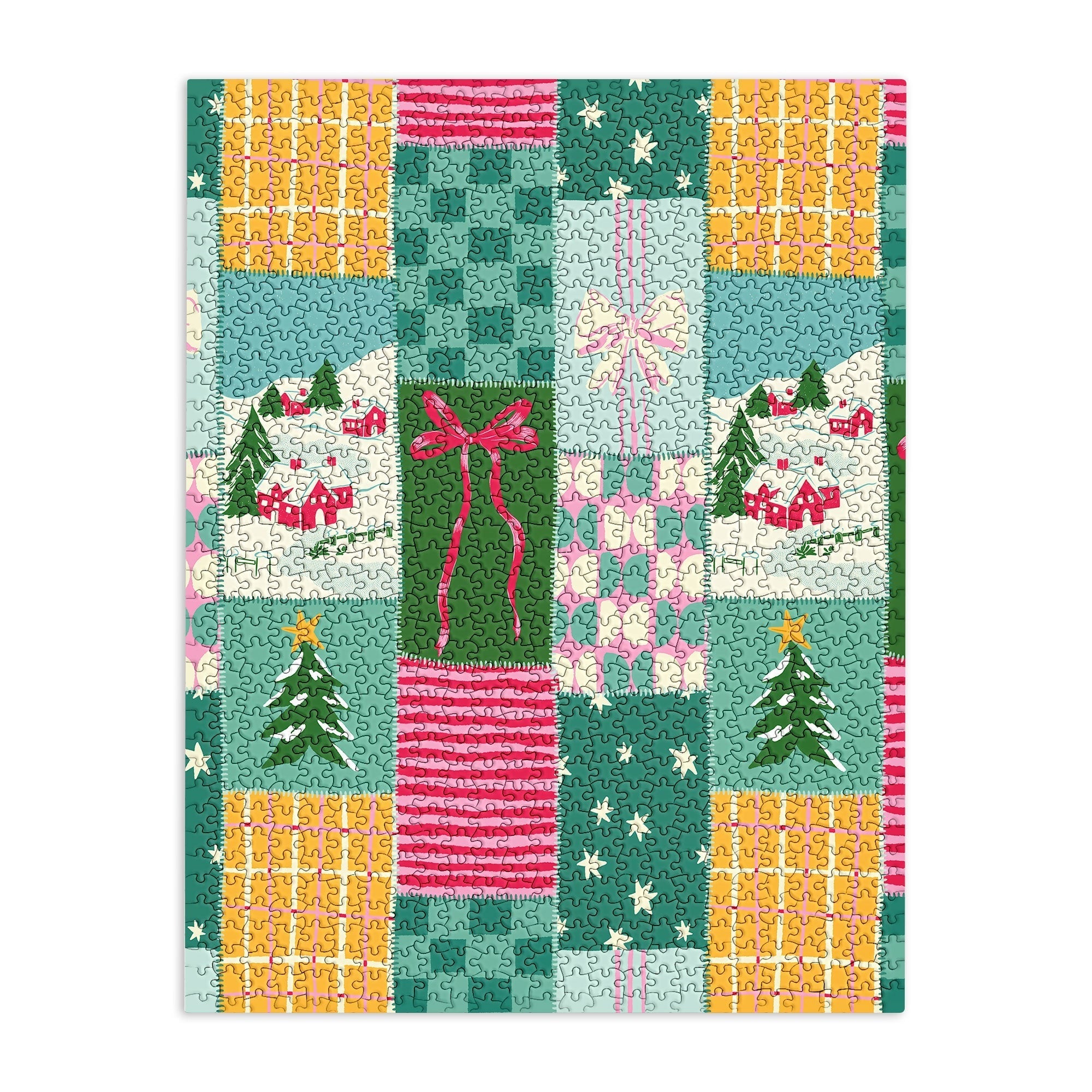 LouBruzzoni Cozy Christmas Patchwork Puzzle