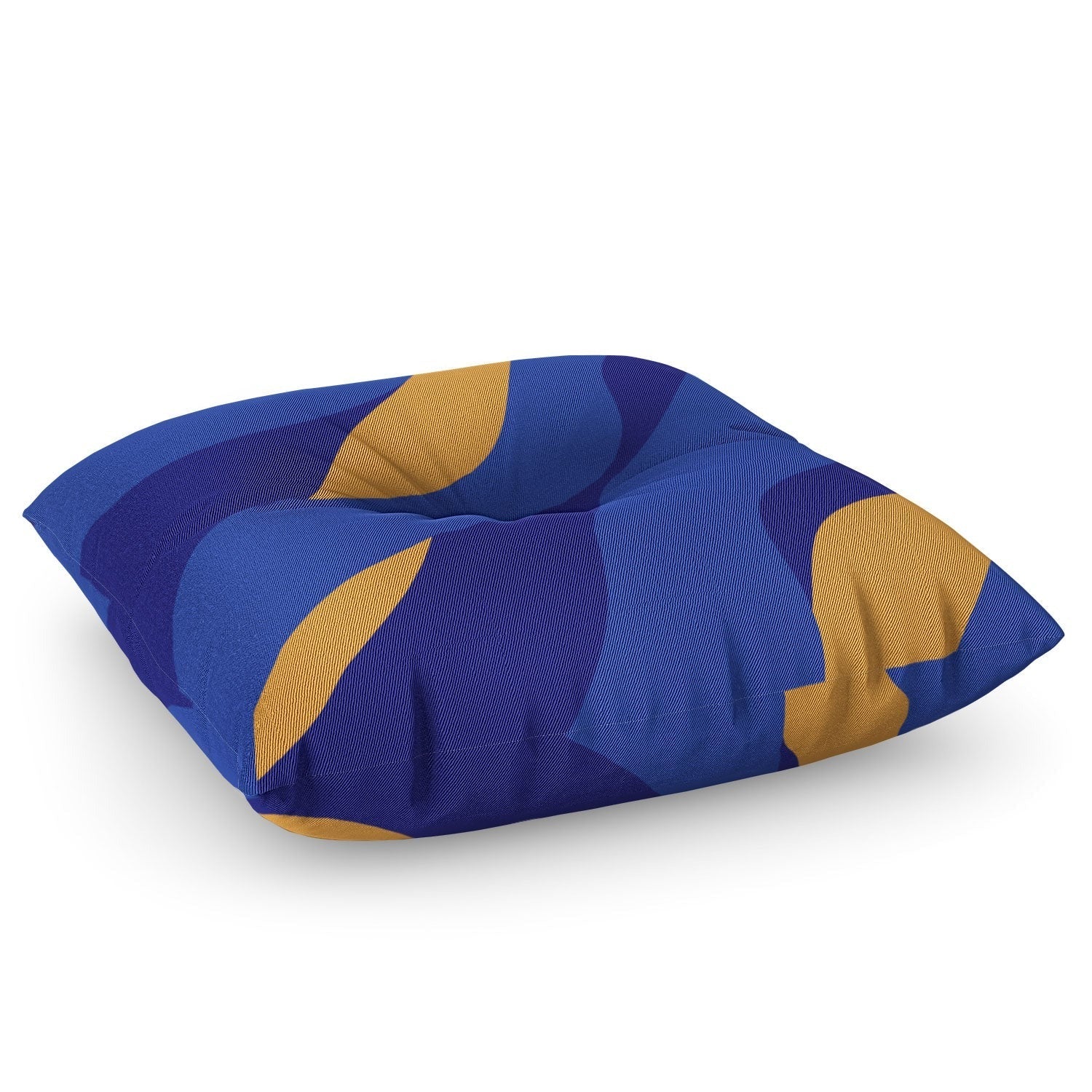 Camilla Foss Pebbles in Stream Floor Pillow Square