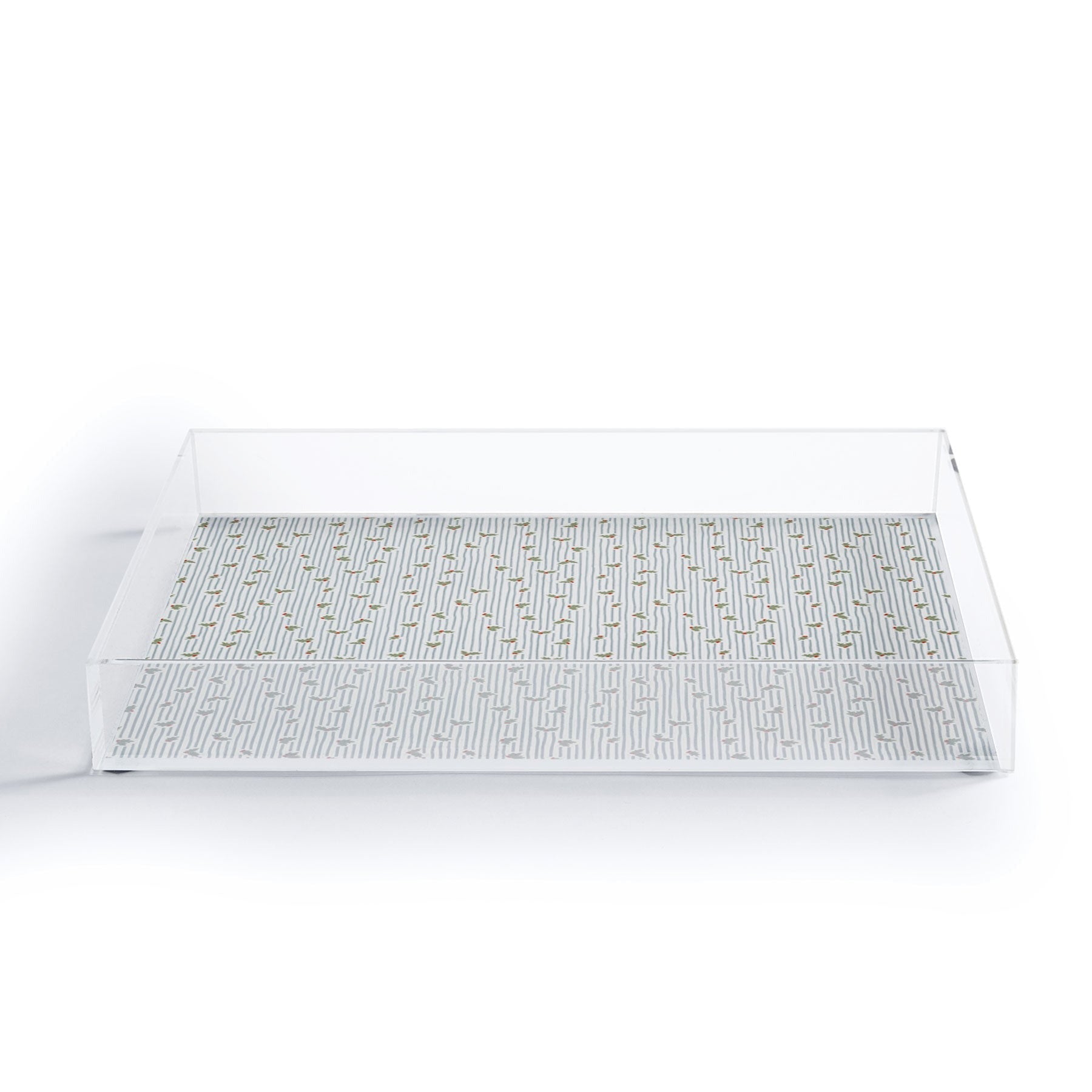 CoastL Studio Hand Drawn Holly Stripe Acrylic Tray