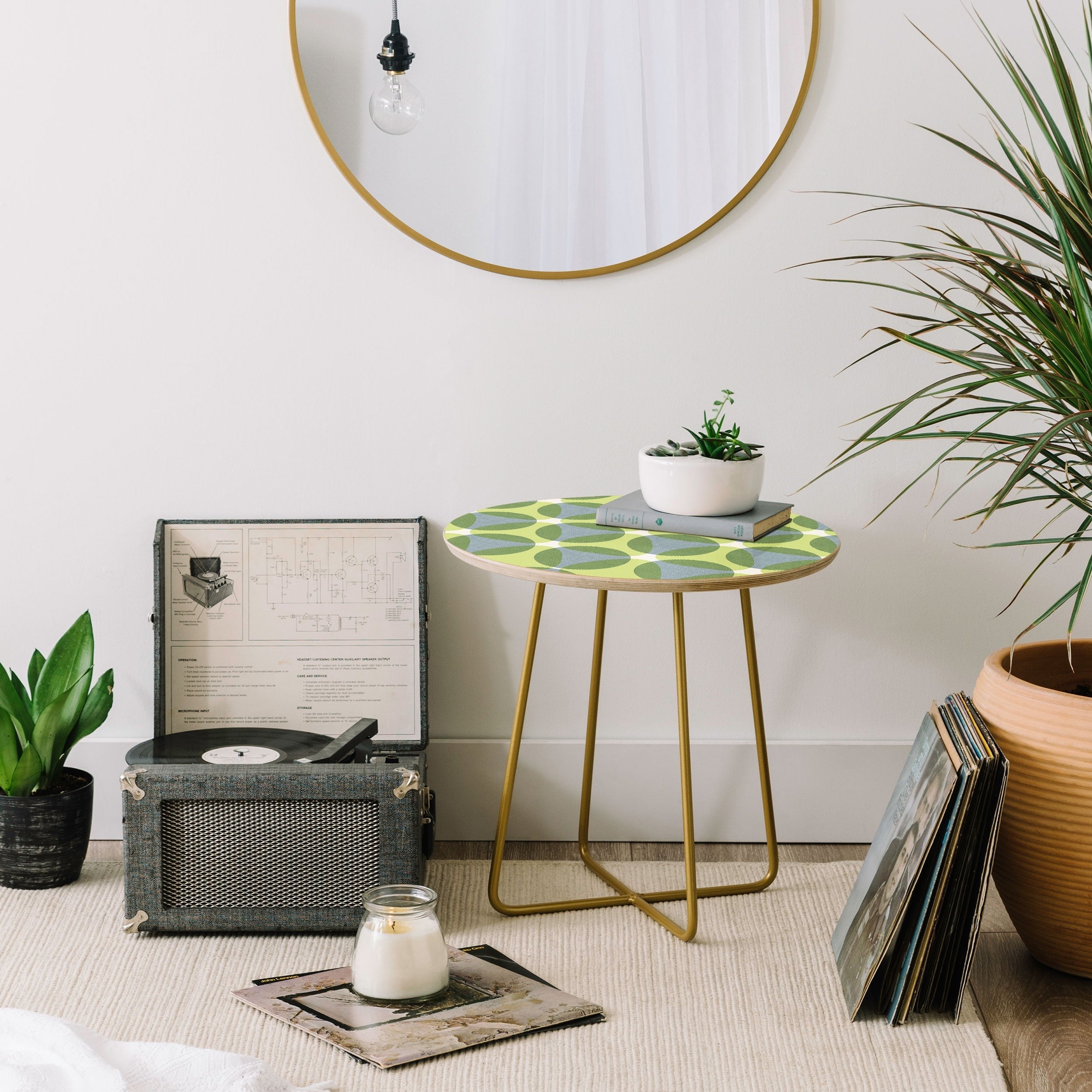 Marta Barragan Camarasa Stylish Retro Circle Round Side Table