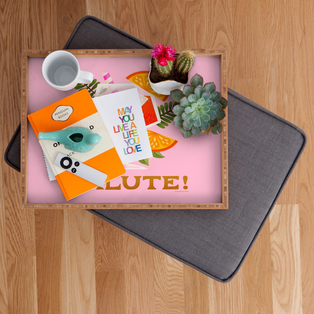 Jessica Molina Orange Spritz Rectangular Tray