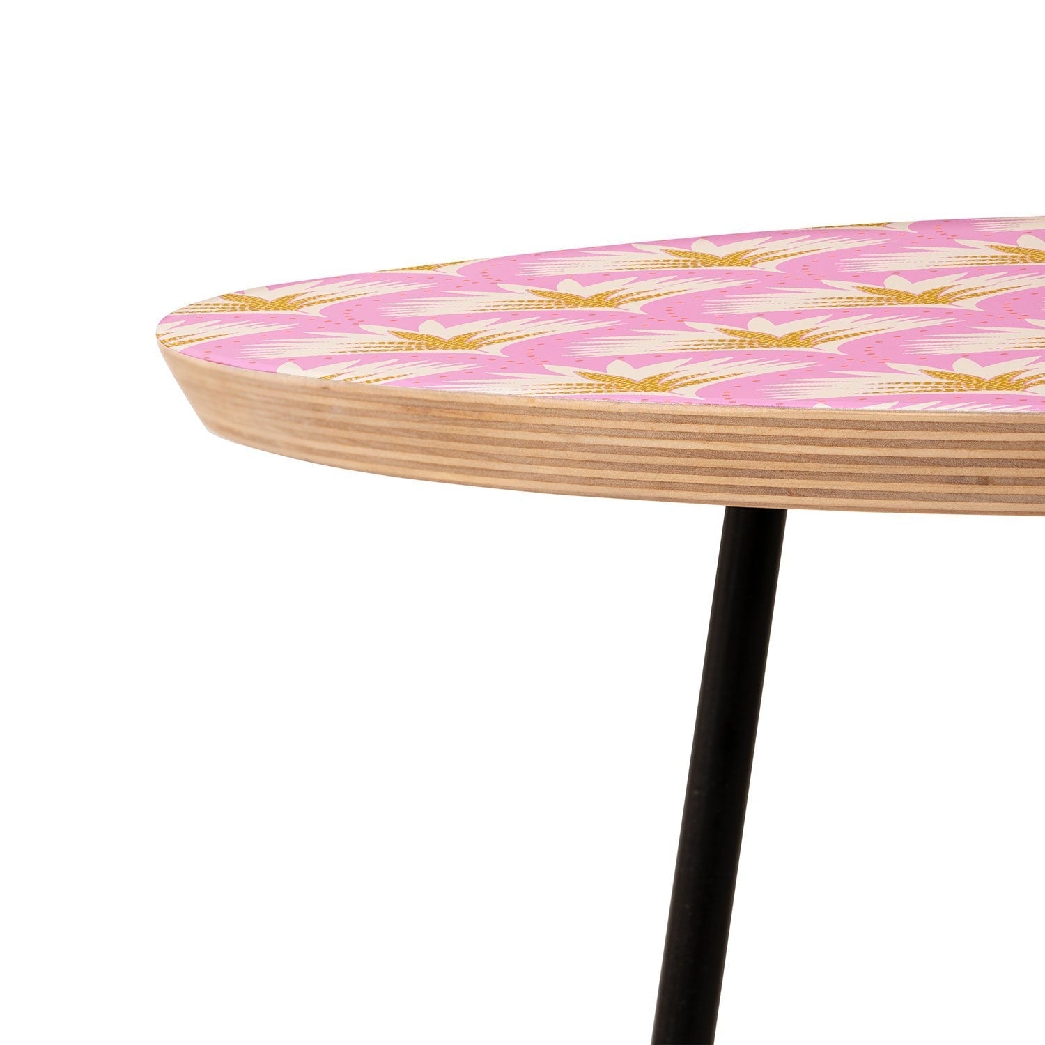Jennifer Labre Pink Palmetto Round Side Table