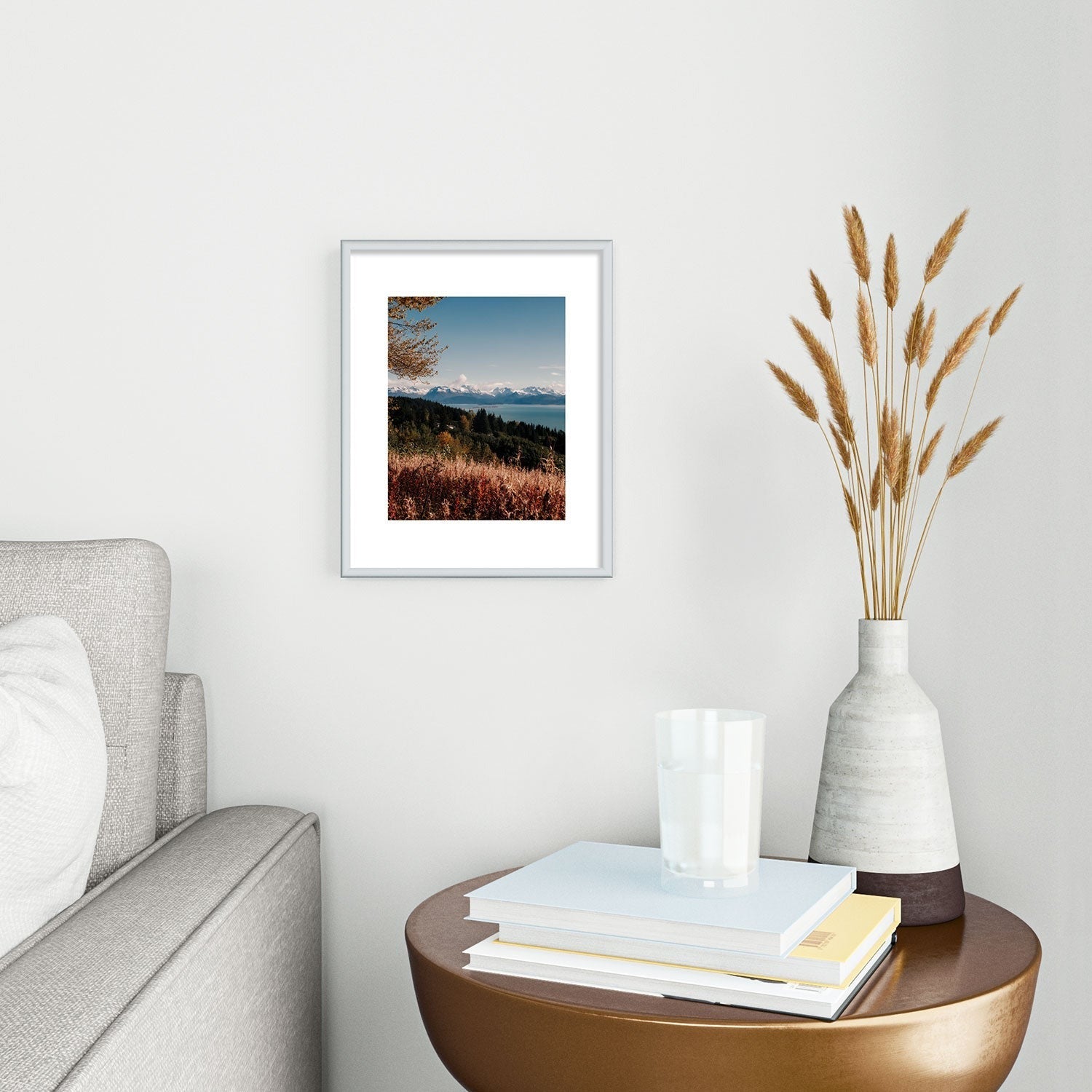 Hannah Kemp Homer Metal Framed Art Print
