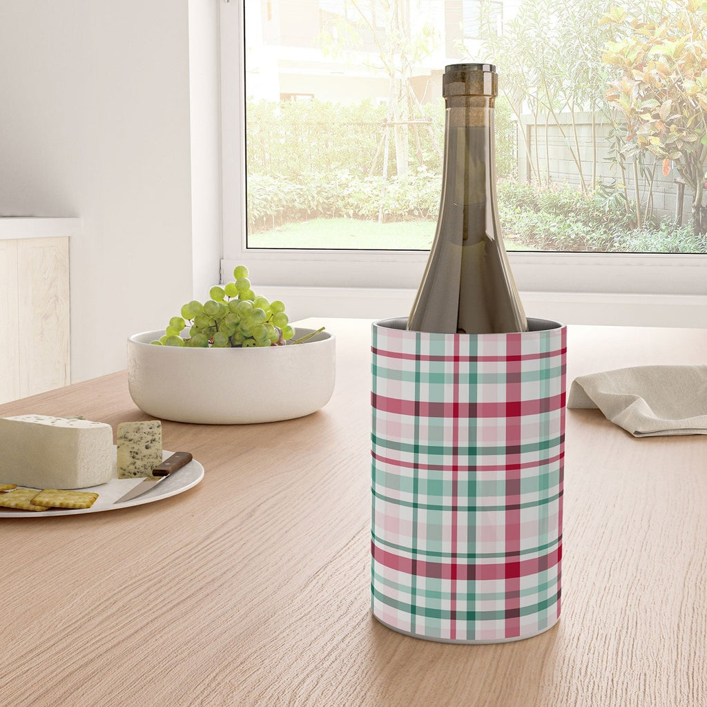 Lisa Argyropoulos Merry Vintage Plaid Wine Chiller