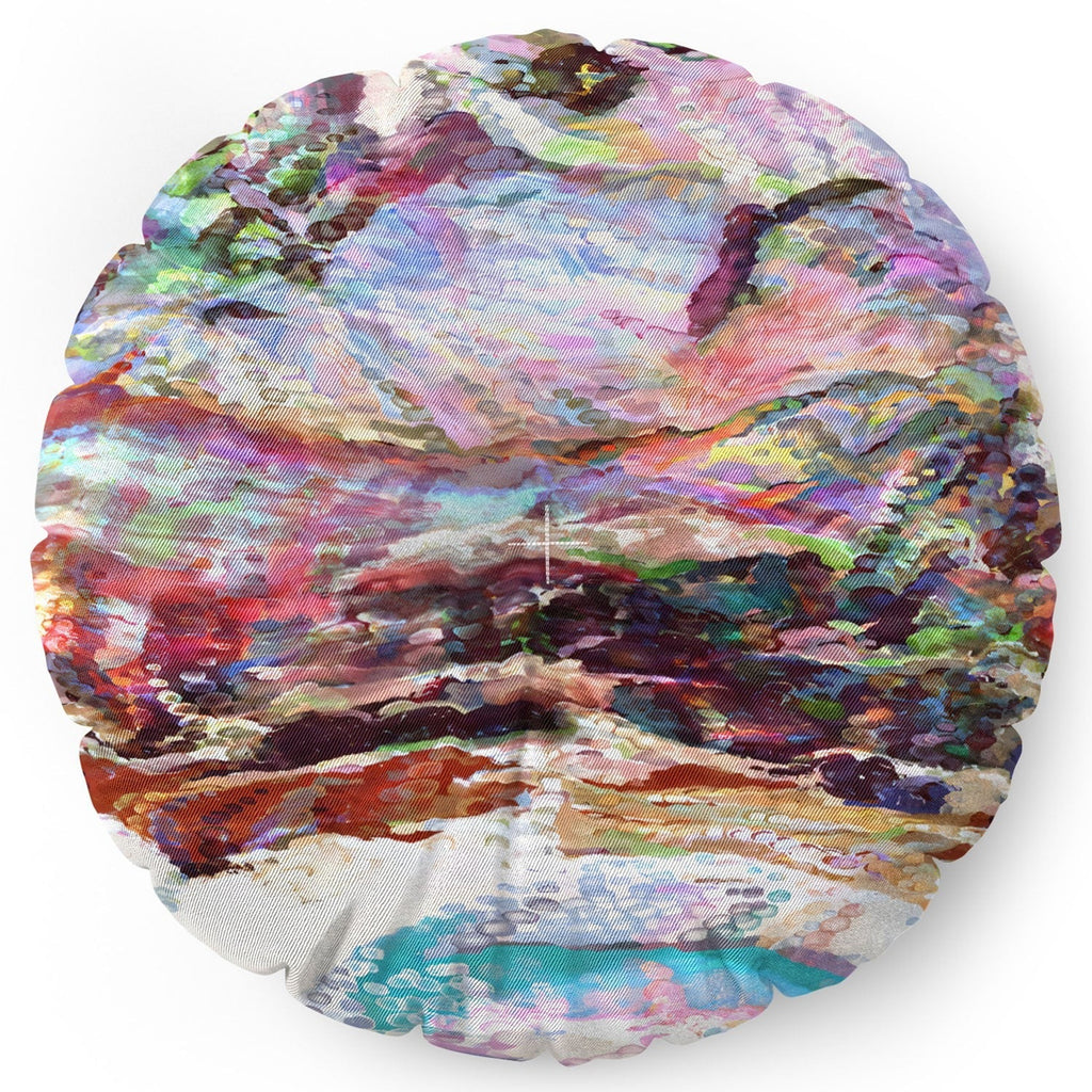 83 Oranges Sequin Haze Floor Pillow Round