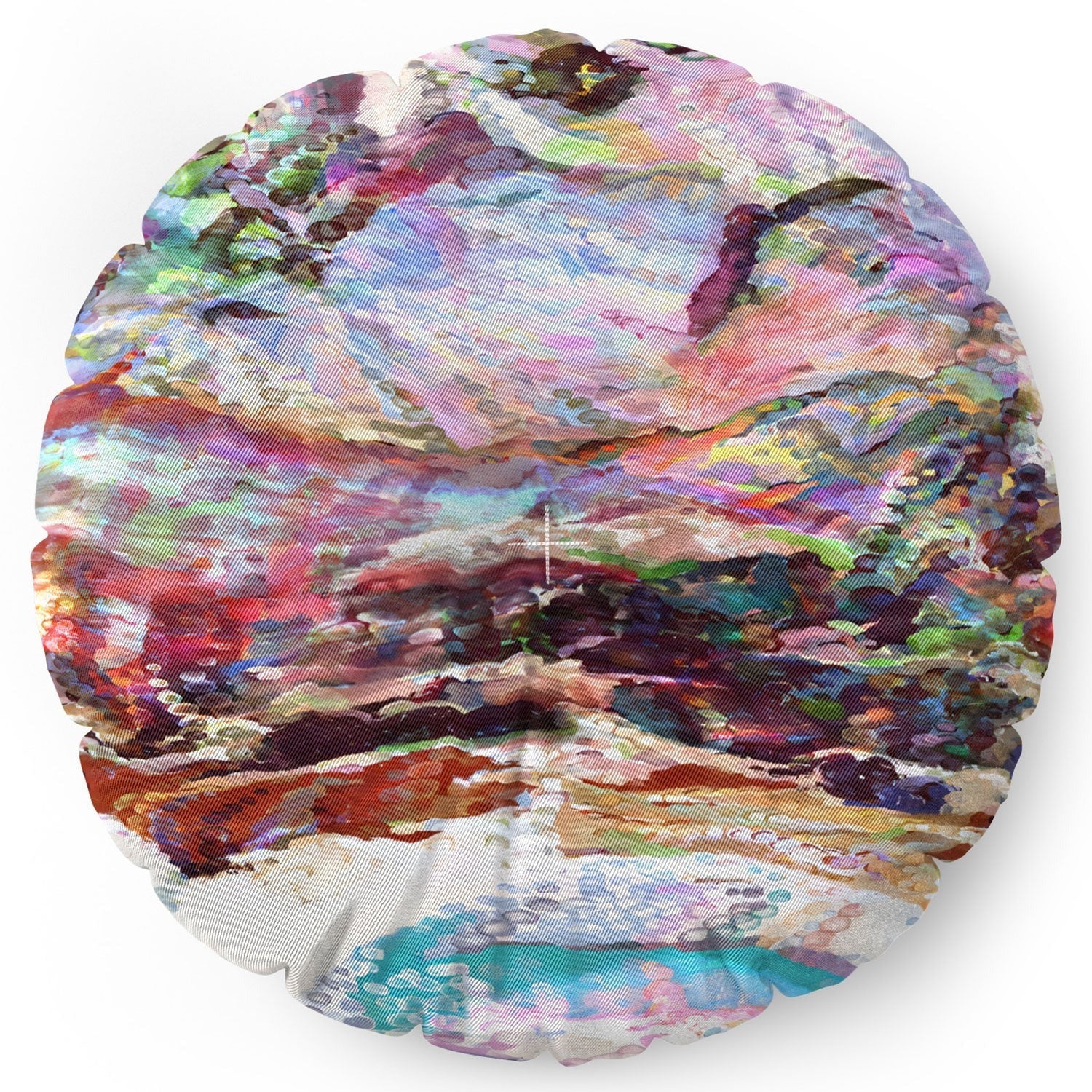 83 Oranges Sequin Haze Floor Pillow Round