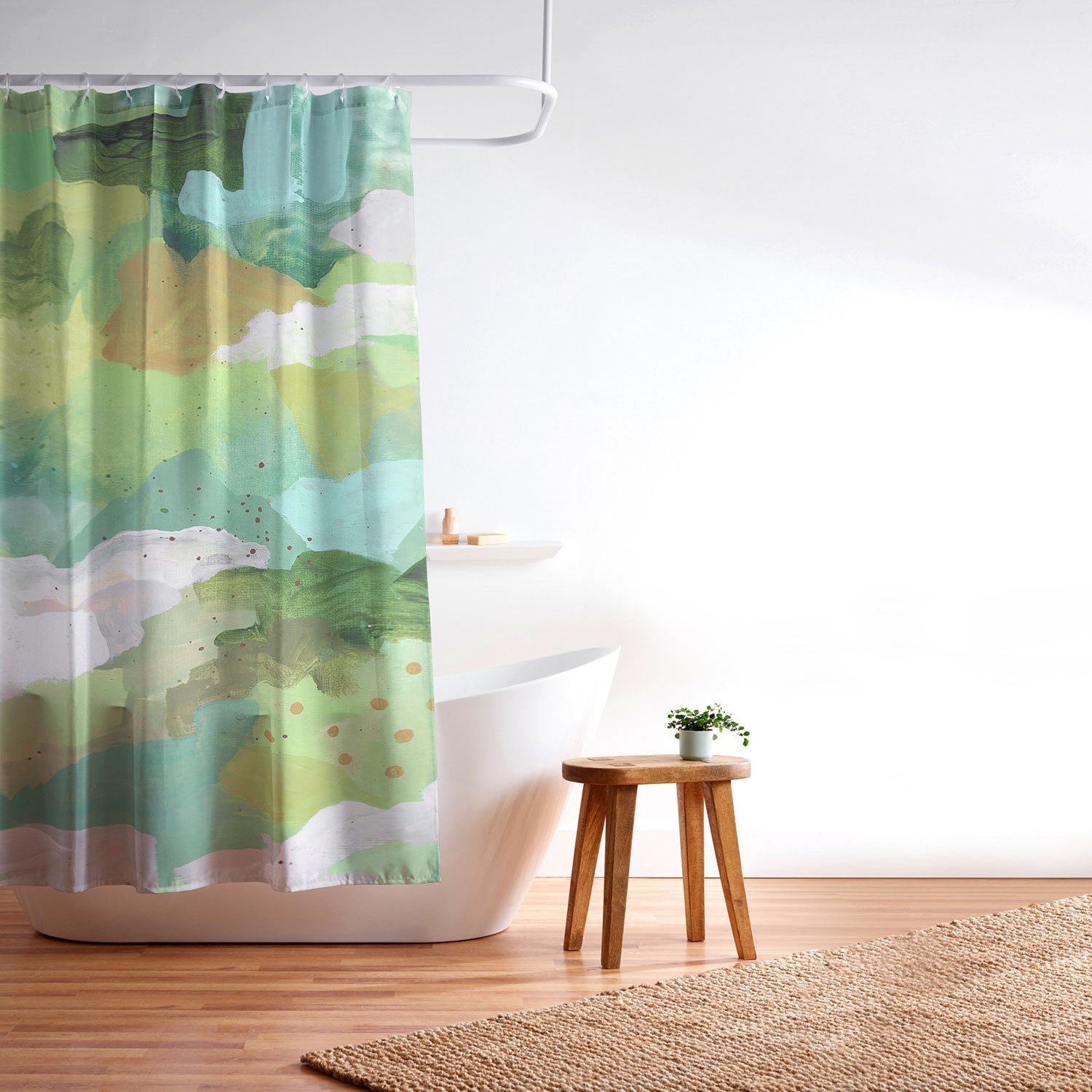 Laura Fedorowicz Small Steps Everyday Shower Curtain