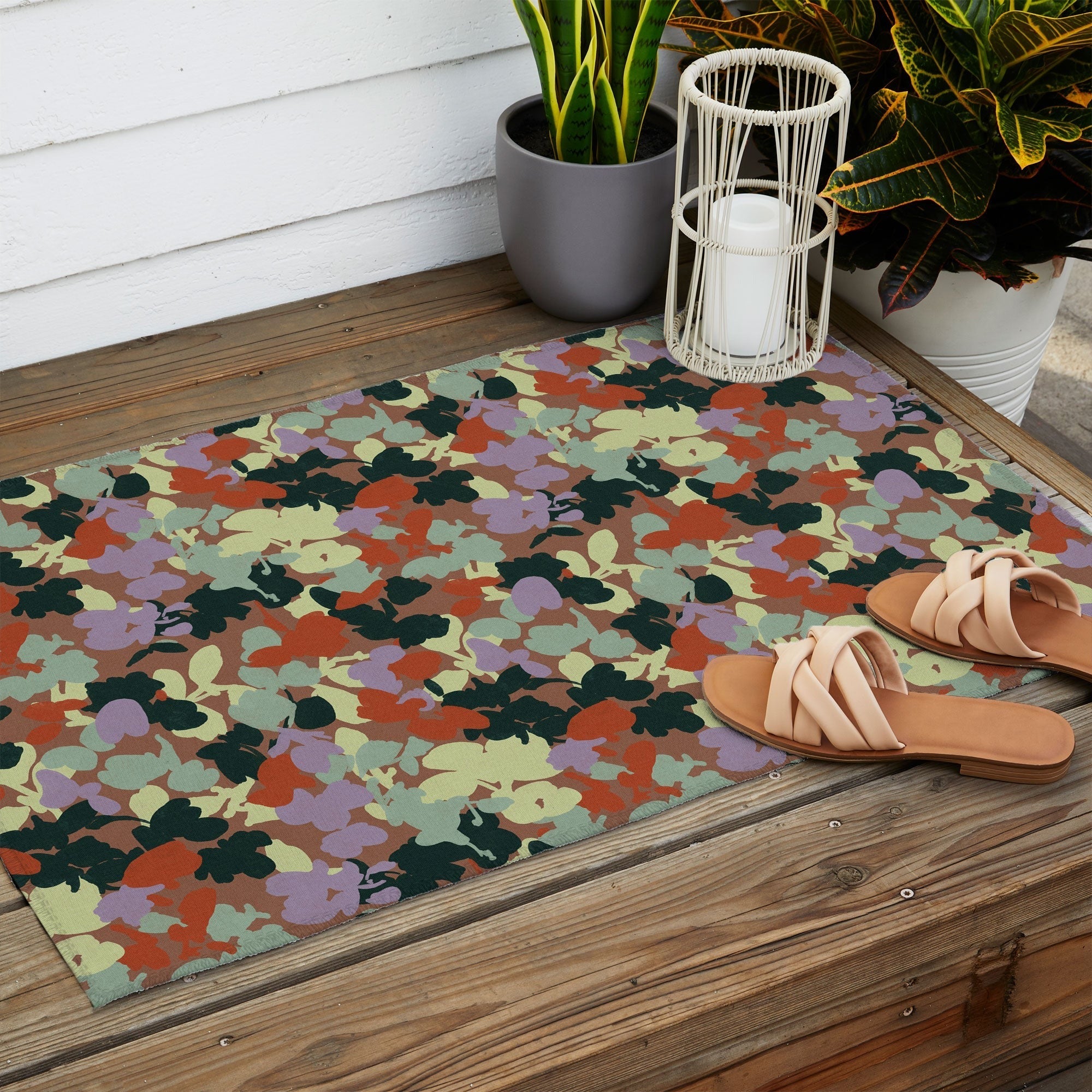 Marta Barragan Camarasa Retro Bloom Medley Outdoor Rug