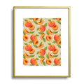 Jessica Molina Peach Pattern Metal Framed Art Print