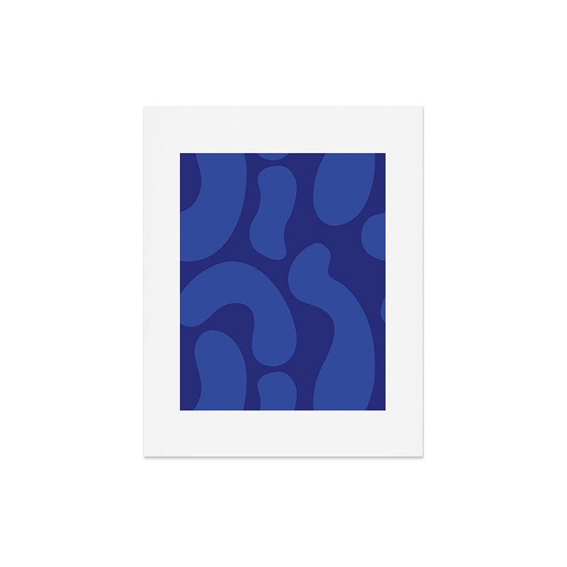 Camilla Foss Blue Pebble Art Print