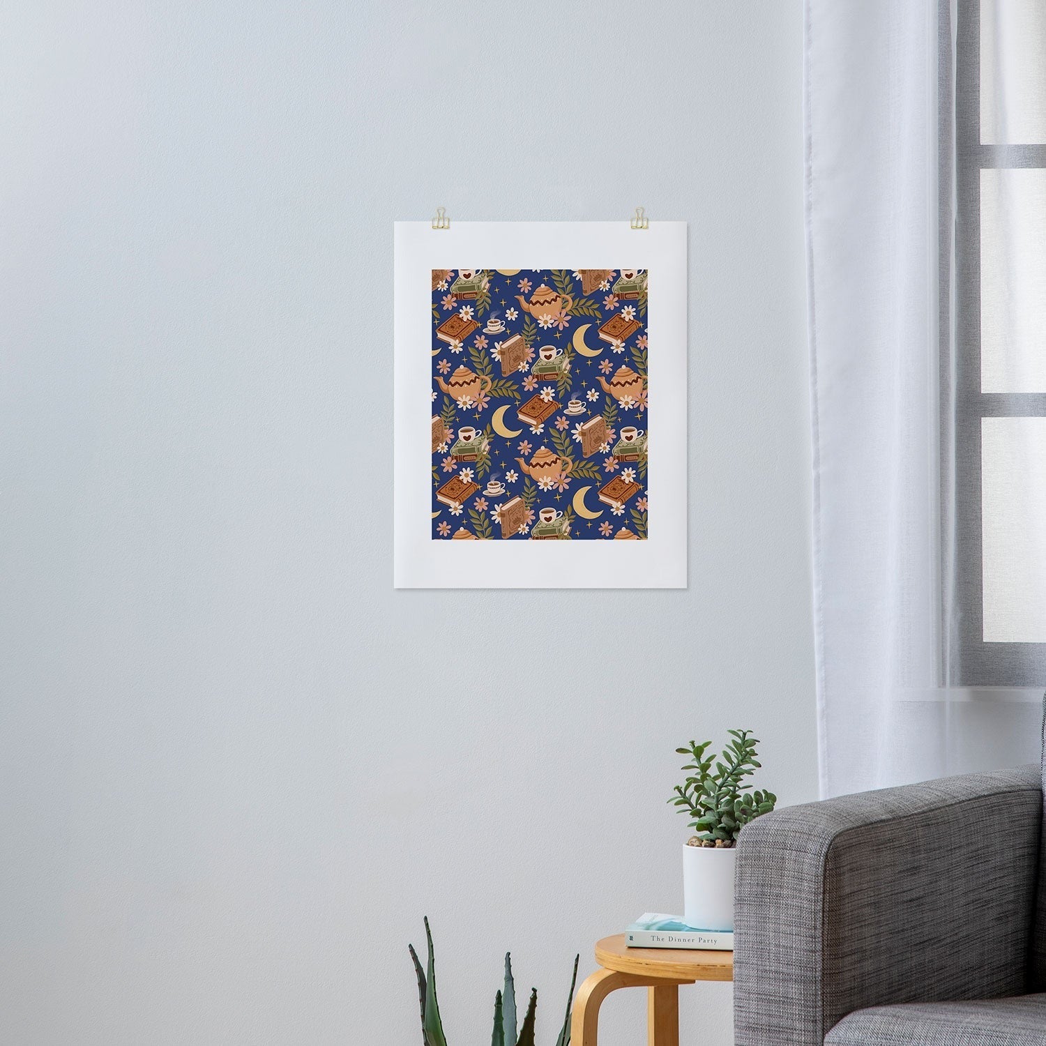 Avenie Moonlit Reading Nook II Art Print