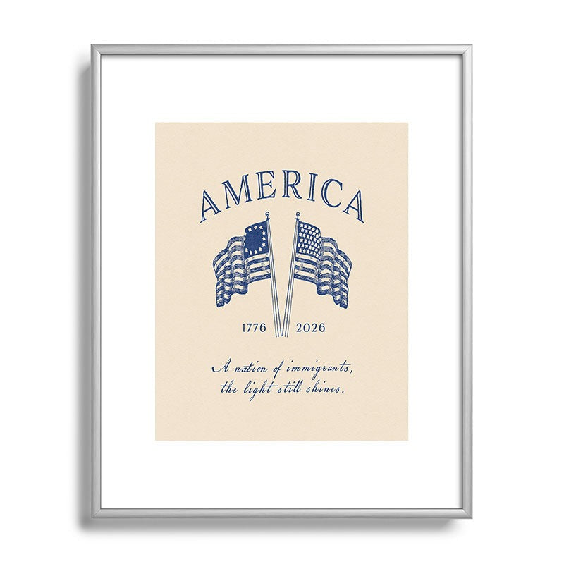 DENY Designs America250 Metal Framed Art Print