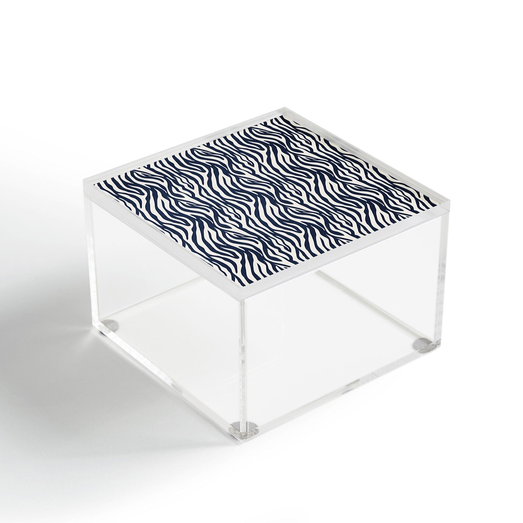 Avenie BR Navy Tiger Stripes Acrylic Box