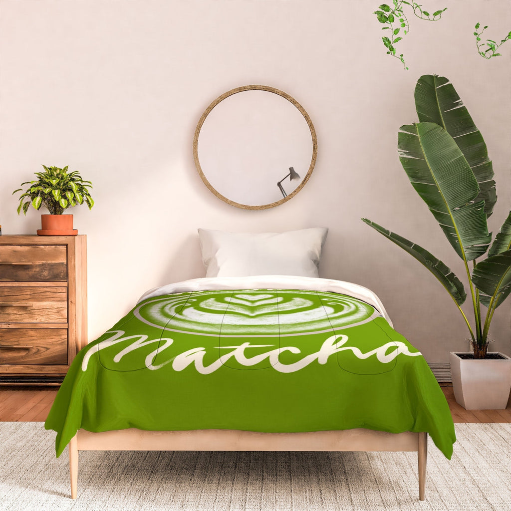 Design by Spark Love You So Matcha Comforter