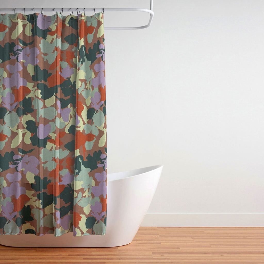 Marta Barragan Camarasa Retro Bloom Medley Shower Curtain
