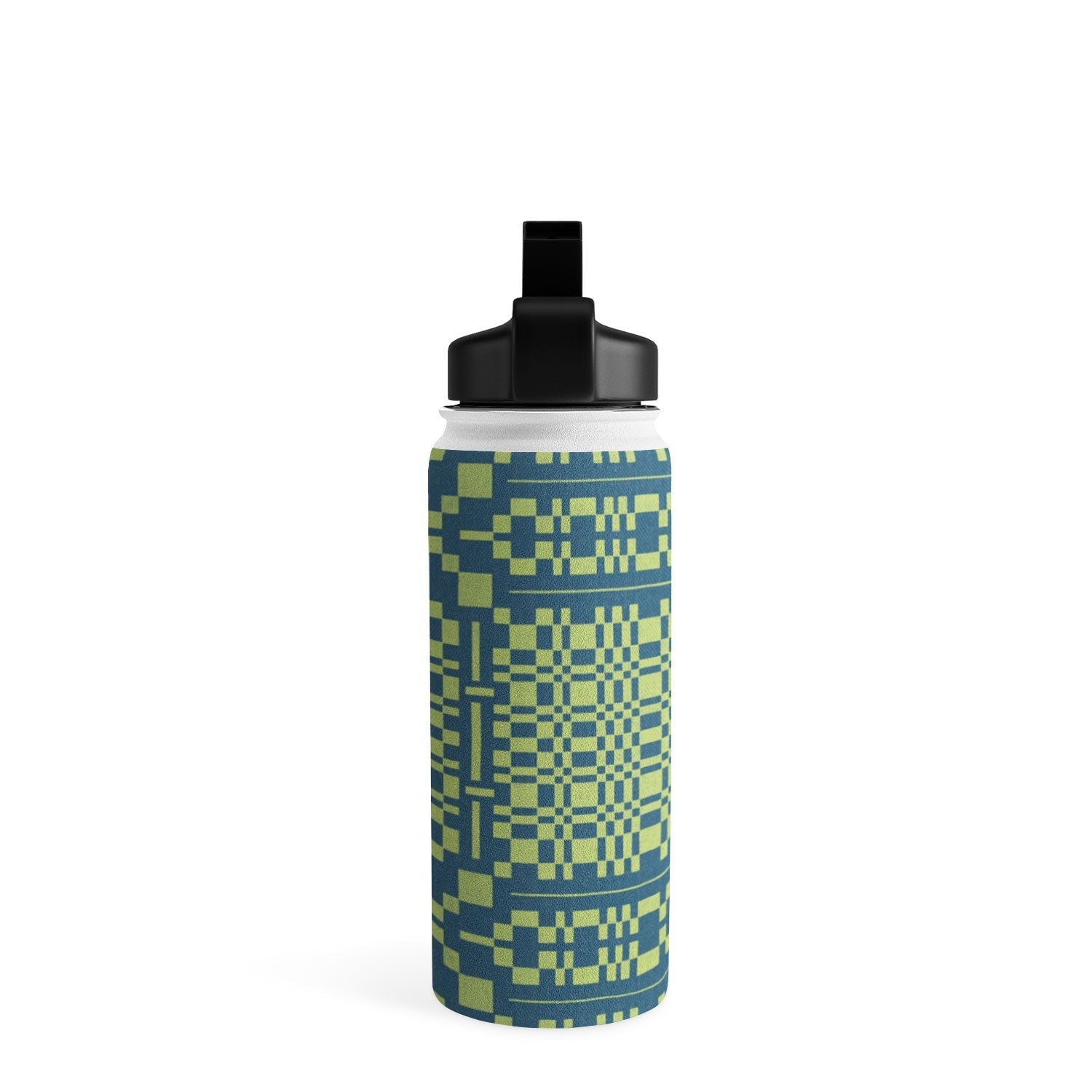 Marta Barragan Camarasa Nostalgic Grid Design Water Bottle