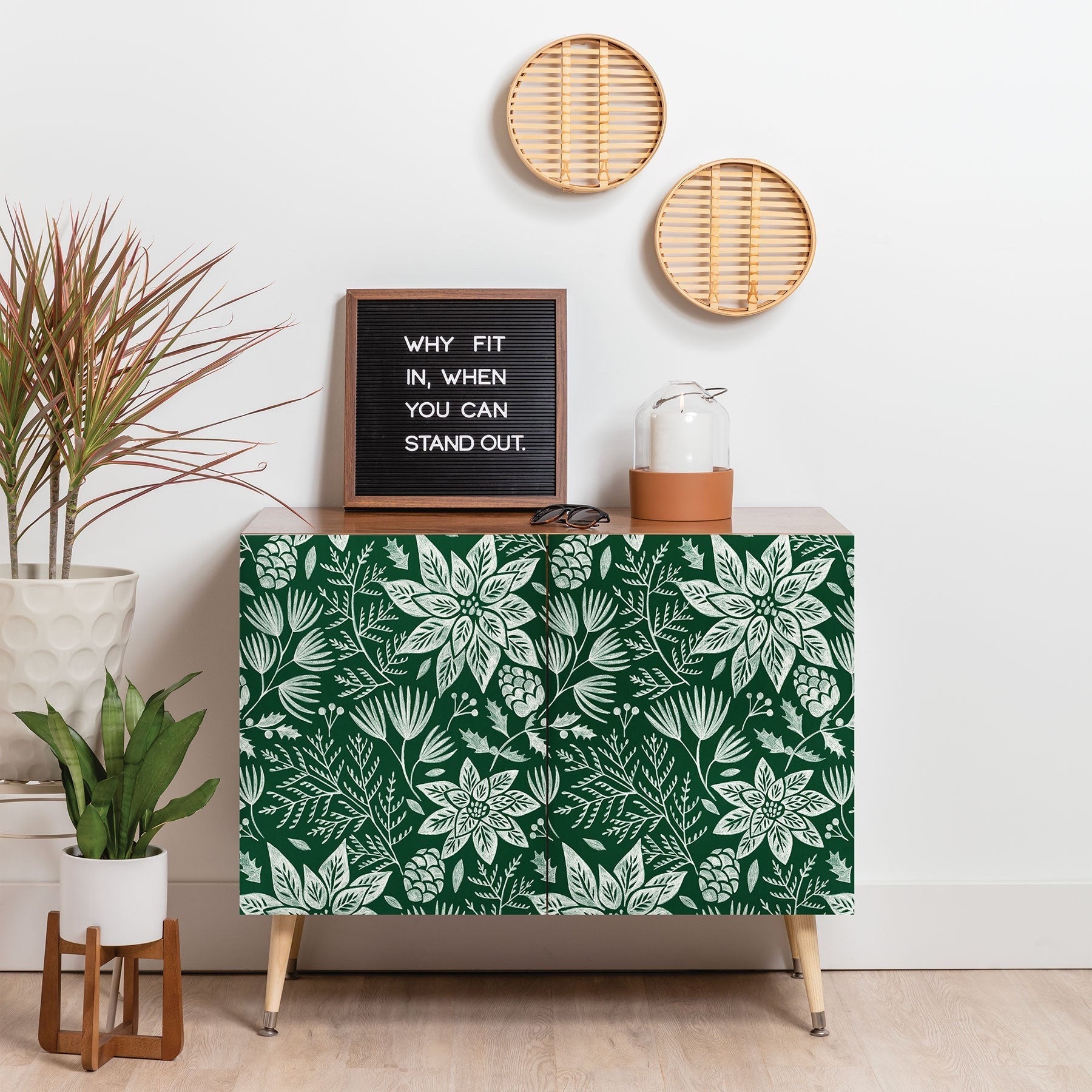 Pimlada Phuapradit Christmas Poinsettia Credenza