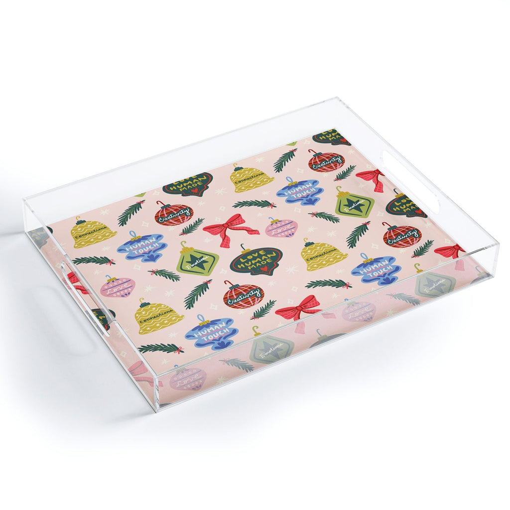 Design by Spark Love Human Made Christmas Ornaments Acrylic Tray