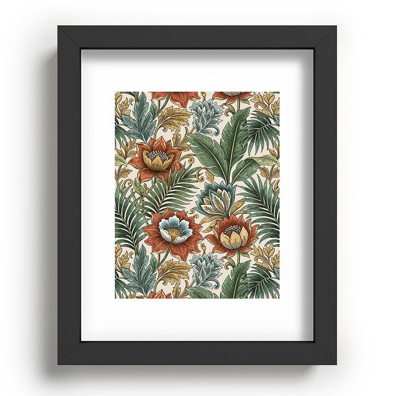 Marta Barragan Camarasa Retro Jungle Garden Recessed Framing Rectangle