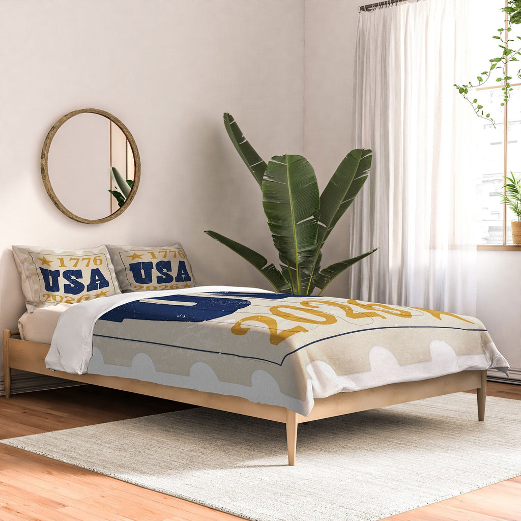 DENY Designs USA Stamp Comforter