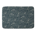Little Om Pattern Shooting Stars blue Memory Foam Bath Mat