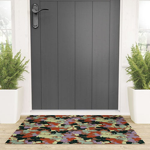 Marta Barragan Camarasa Retro Bloom Medley Welcome Mat