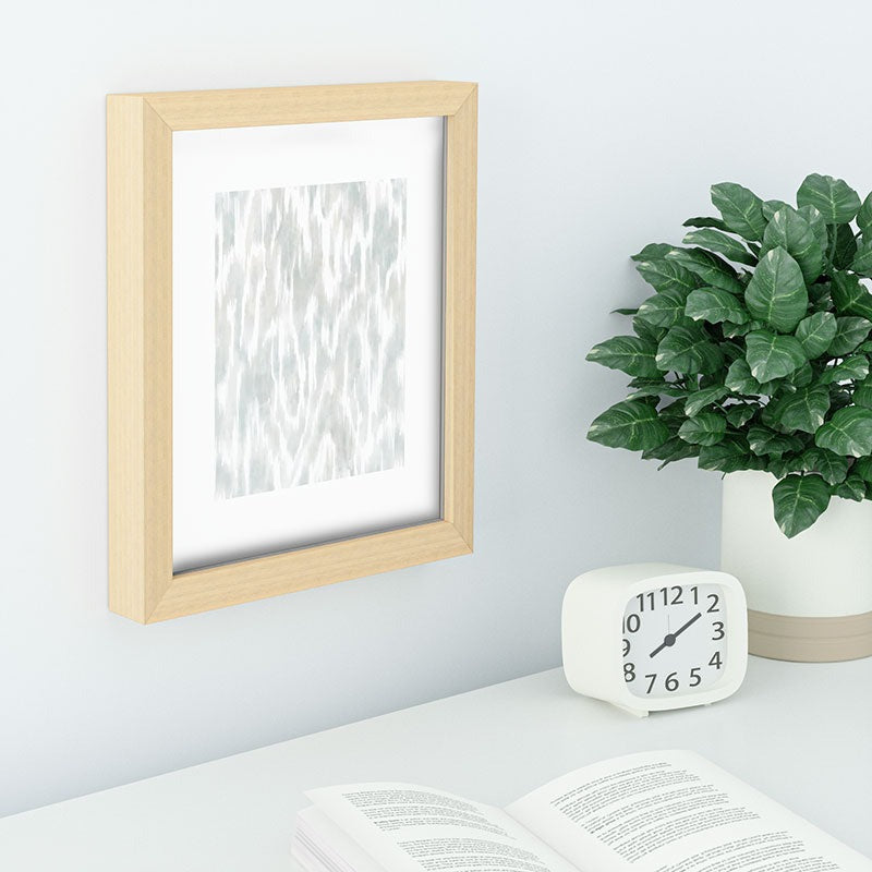 Jacqueline Maldonado Watercolor Wood Grain Recessed Framing Rectangle