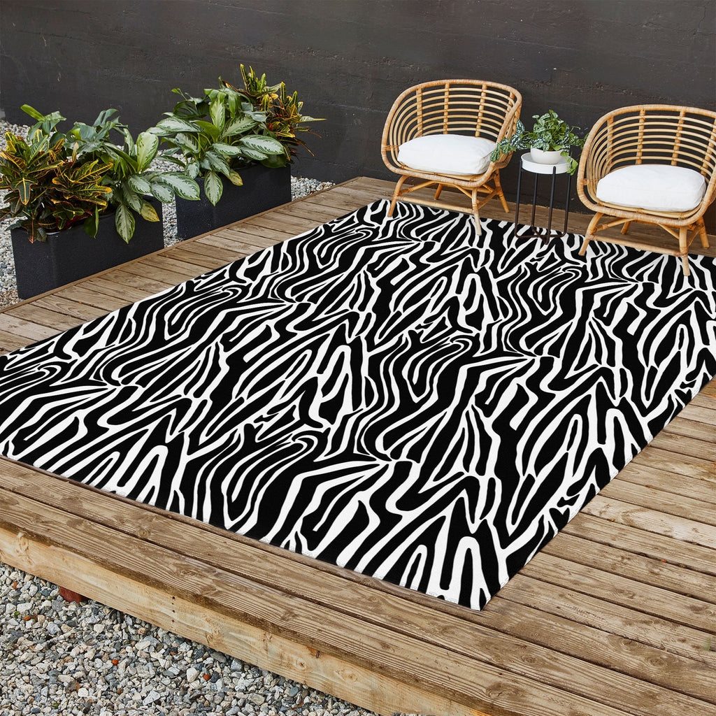 Jennifer Labre Wild Zebra Outdoor Rug